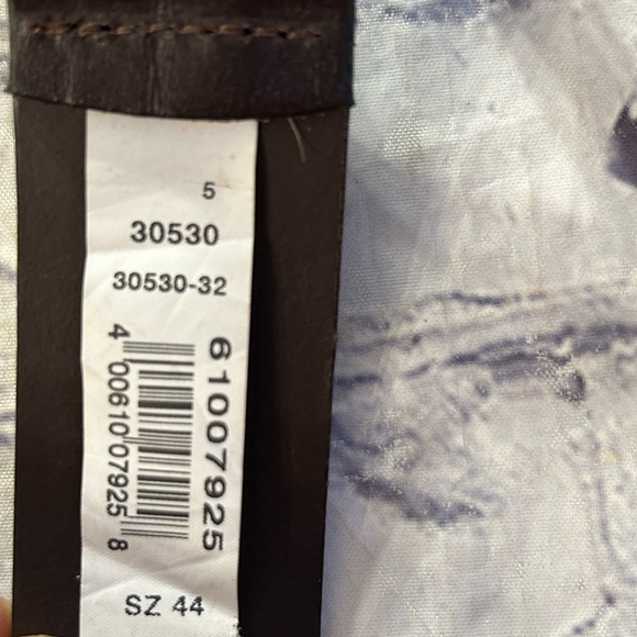 WILSONS THE LEATHER EXPERTS SOLID BRASS PELLE STUDIO ITALIAN LEATHER BELT 44 - Picture 9 of 9